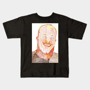 Laughing Man with Red Beard Kids T-Shirt